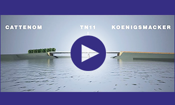 voir la vidéo des phases du chantier du pont de Cattenom